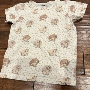 Disney Simba Pattern T-Shirt - Cream